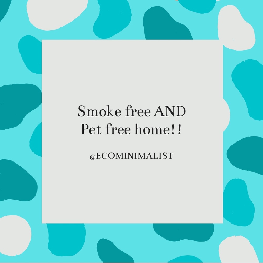 Smoke free and pet free house